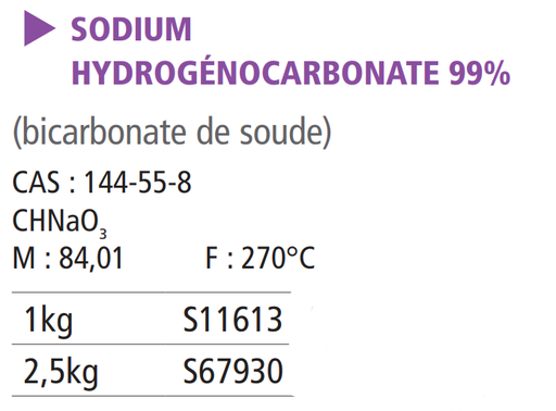 Sodium hydrogénocarbonate pur