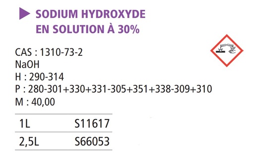 Sodium hydroxyde solution 30 %