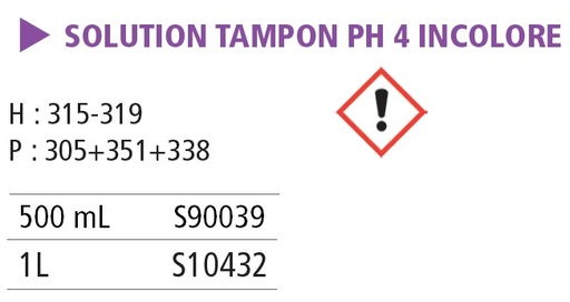 Solution tampon pH 4