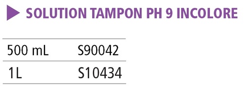 Solution tampon pH 9