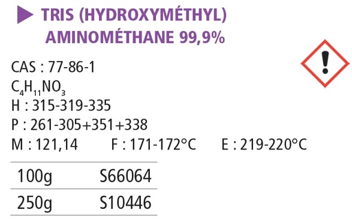 Tris hydroxyméthyl amino méthane