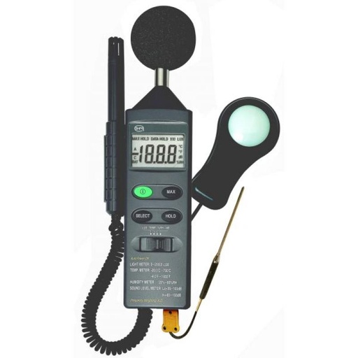 [339007-S58493] Thermomètre-Hygromètre-Sonomètre-Luxmètre