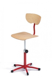 [S62992] Chaise réglable en hauteur avec roulettes