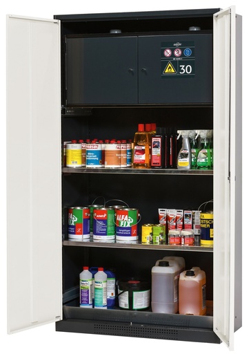 Armoire de sécurité avec box 30 min pour produits inflammables intégré (Série CS-Classic-F) - 1950x1055x520 mm - Asecos