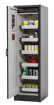 Armoire de sécurité pour produits inflammables 30 minutes à tiroirs bac de rétention (Série Q-Classic-30) - Asecos