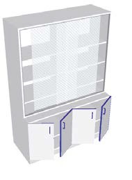 Armoire vitrine largeur 1500