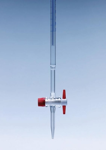 Burette robinet PTFE à bande photophore Classe AS