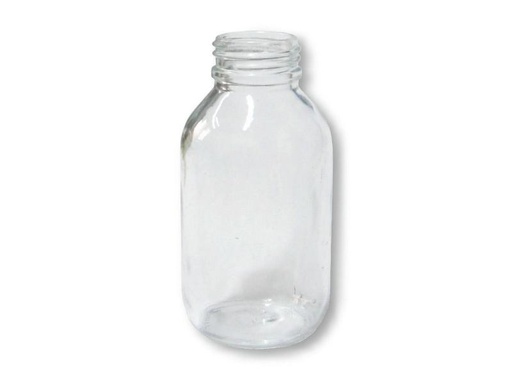Flacon verre blanc à col étroit PP28 en verre ordinaire