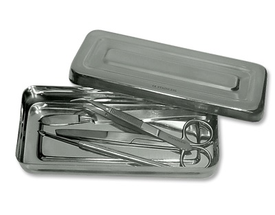 [S64736] Boîte à dissection inox vide
