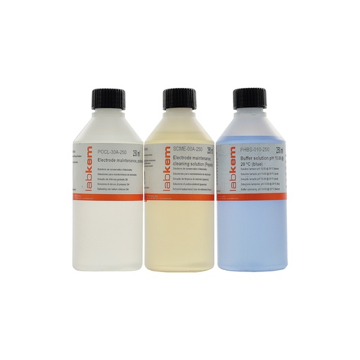 [910434-S59937-LBX] .. Solution de conservation et remplissage électrode pH rechargeable KCL 3M+AgCl 250 mL