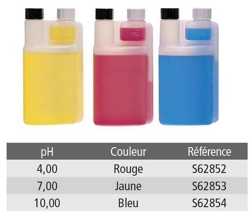 [910432-S62854] Tampon pH colore unidose pH 10.00 bleu 500 mL