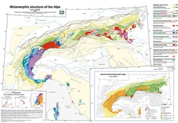 [053106-S66500] Carte structure métamorphique des Alpes