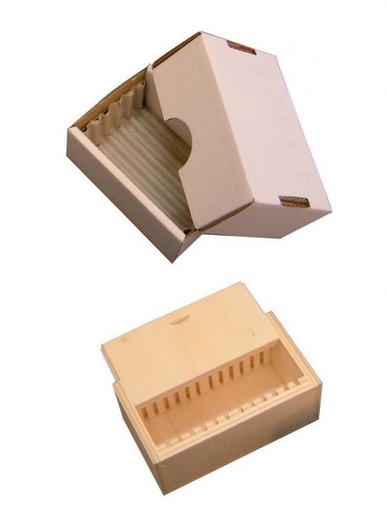 [S64356] Coffret en bois 12 lames roches