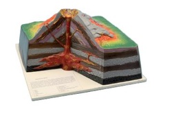 [S65337] Maquette volcan 41x41x21 cm