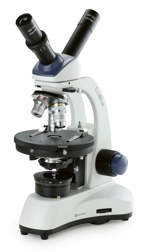 [S01327] Microscope polarisant monoculaire avec tête à discussion x400 - LED HAL EcoBlue - Euromex