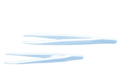 [S63401] Pince plastique TPX blanche - Lot de 10