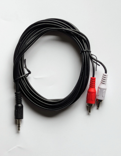 [CENCOA200D] CORDON JACK 3.5 / 2 RCA MALES