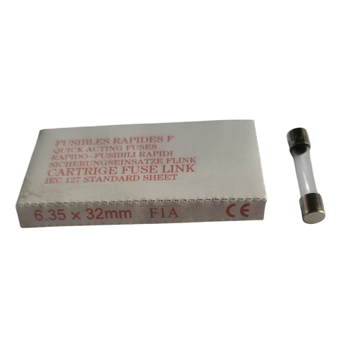 [400216] Fusibles rapides en verre 6.35x32 mm 1 A 250 V - Paquet de 10
