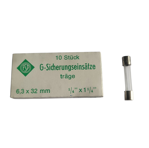 [400251-D2T0.1] Fusibles temporisés en verre 6.35x32 mm 100 mA 250 V - Paquet de 10