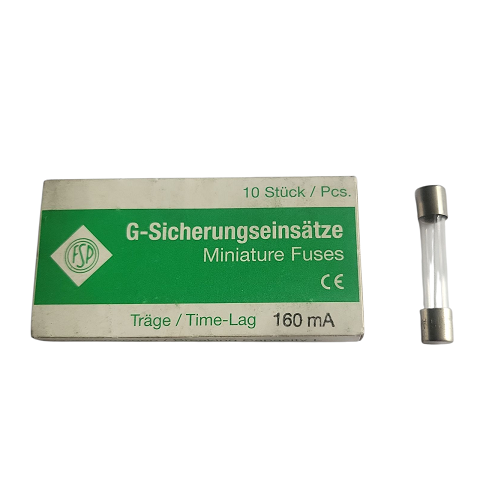 [400252] Fusibles temporisés en verre 6.35x32 mm 160 mA 250 V - Paquet de 10