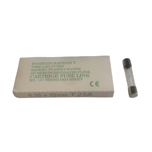 [400263] Fusibles temporisés en verre 6.35x32 mm 2.5 A 250 V - Paquet de 10