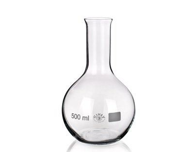 [S50208] Ballon Simax® Fond plat - Col étroit - 1000 mL