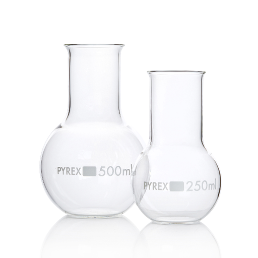 [S51323] Ballon Pyrex® - Fond plat - Col large - 1000 mL