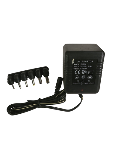 [S62335] Adaptateur bloc secteur 9 V DC 500 mA