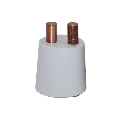 [S62533] Bouchon avec 2 électrodes Cuivre pour électrolyseur