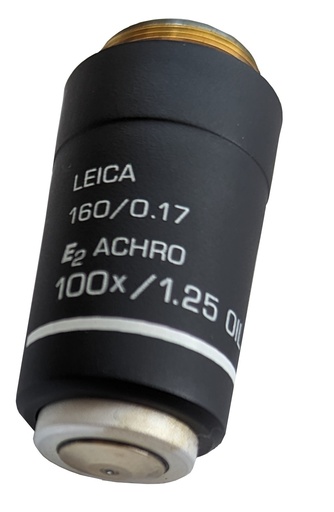 [S64326] Objectif Leica E2 achromatique à immersion 100x/1.25 pour BME