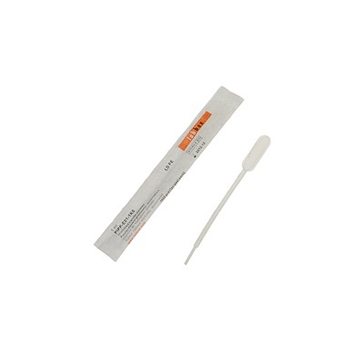 [S02021] Pipette Pasteur stérile PE graduée 1 mL- Lot de 100