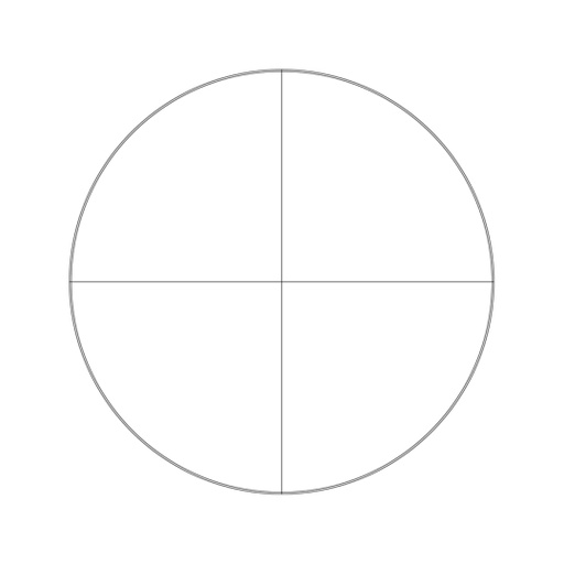 [S67175] Réticule en croix simple pour oculaire Motic (1101001400141)