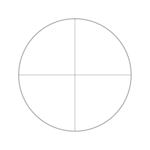 [S67175] Réticule en croix simple pour oculaire Motic (1101001400141)