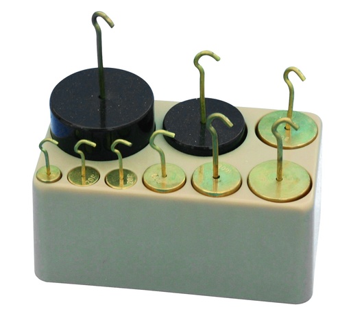 [002020] Boîte de masses à crochet 2100 g