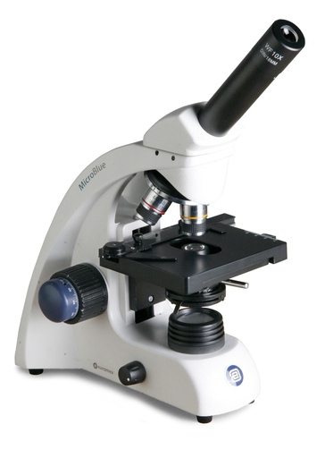[110097-S03604] Microscope monoculaire Microblue x4/x10/x40/x60