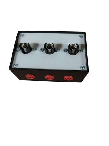 [S66090] Boitier support 3 douilles E10