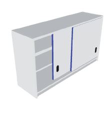 [ZHCMG024] Bahut à portes coulissantes L1500XP600XH900 mm