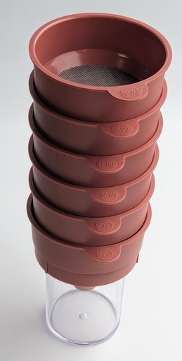 [ZHCMG048] Colonne de 6 tamis + récupérateur  