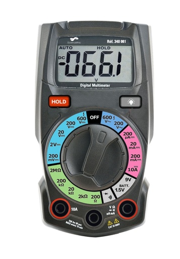 [340061] Multimètre compact à calibres manuels Didactique