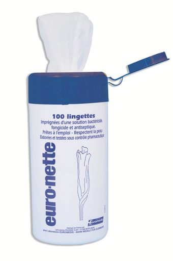 [023038] Lingettes désinfectantes - Euro-Nette (boîte de 100)