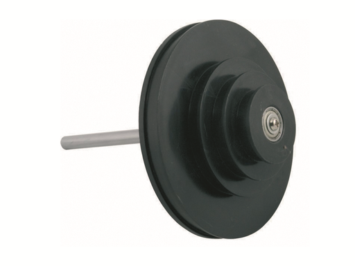 [#002024] Poulie triple en plastique sur tige 108 mm 