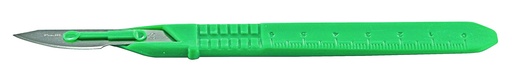 [411073] Scalpels monoblocs stériles en inox avec manche en plastique n°23 - Lot de 10