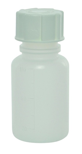 Flacon rond à col large en polypropylène