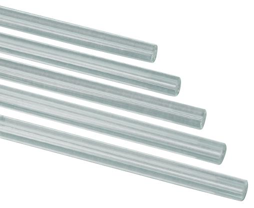 Tubes creux en verre - 700 mm - Lot de 10