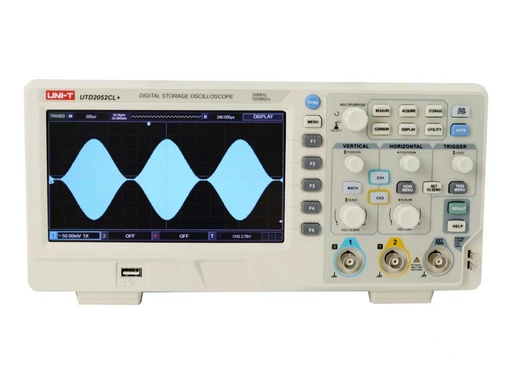 [341042] Oscilloscope numérique compact 2 voies 100 MHz - UNI-T - UTD2012CL+