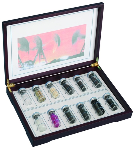 [031038] Collection d'échantillons véritables : Les matières combustibles 