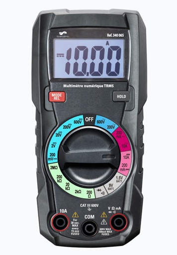 [340065] Multimètre compact à calibres manuels TRMS Didactique