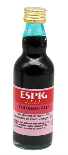 [910281-S65930-ESPIG] Colorant alimentaire bleu - 50 mL