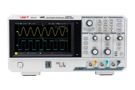 [341045] Oscilloscope numérique compact 2 voies 100 MHz - UNI-T - UPO1102
