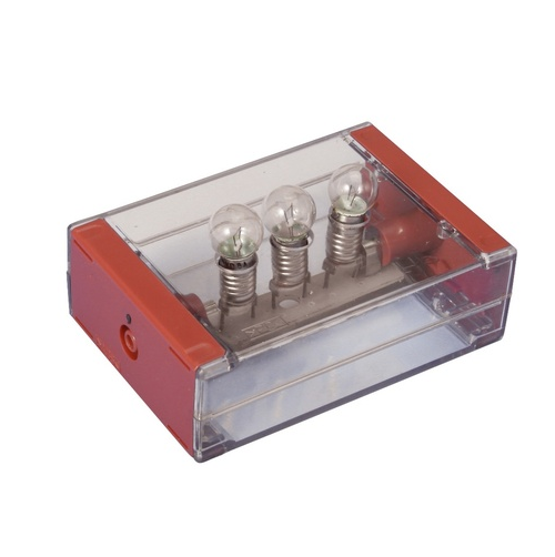 [000040] Boîtier support de 3 lampes E10 - montage série